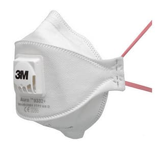 3M Aura 9332 plooibaar stofmasker met ventiel