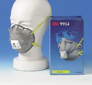 3M 9914 specifiek stofmasker FFP1 met ventiel